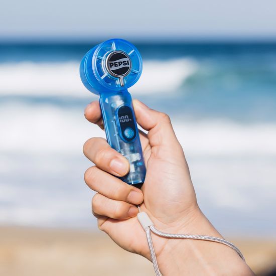 펩시 휴대용 핸디팬 선풍기 미니 커플 손풍기