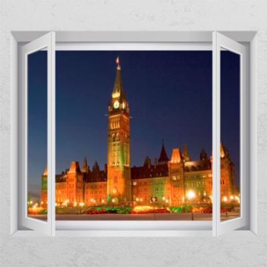 ih293-캐나다의 국회 의사당_창문그림액자_뮤럴시트지