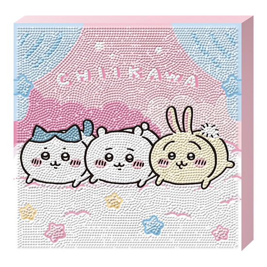 먼작귀 솜사탕 보석십자수 캔버스 25x25cm BS25-132N