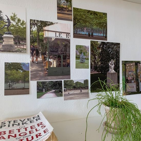 자체제작 - [14장세트] 파리 그린 컬러포인트 유럽시리즈 엽서 포스터