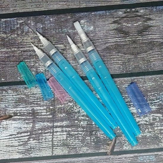 쿠레타케 지그 수채화붓-워터브러쉬 4종세트 