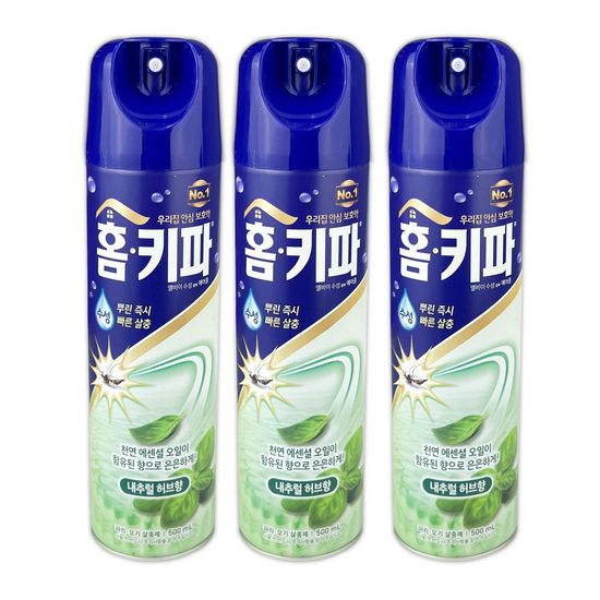 홈키파 엘비이 수성알파 에어졸 500ml 3P -O(WBFE8DC)