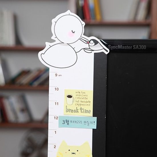 골드키위새 모니터 메모보드  (웹툰)