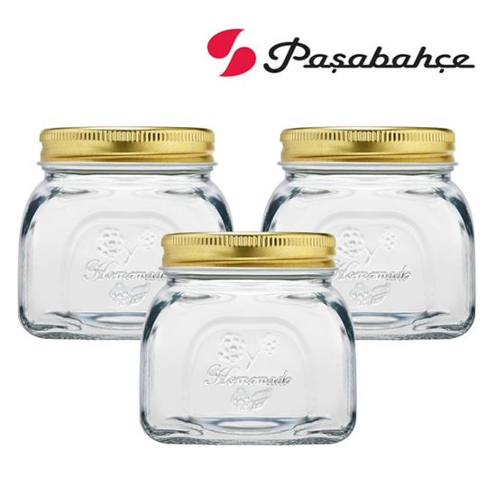 유리 저장병 300ml 3P 잼 쨈 보관용기 공병 용기