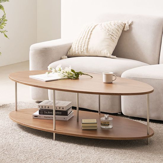 레브 타원 거실 소파 티 테이블 1200 (착불)