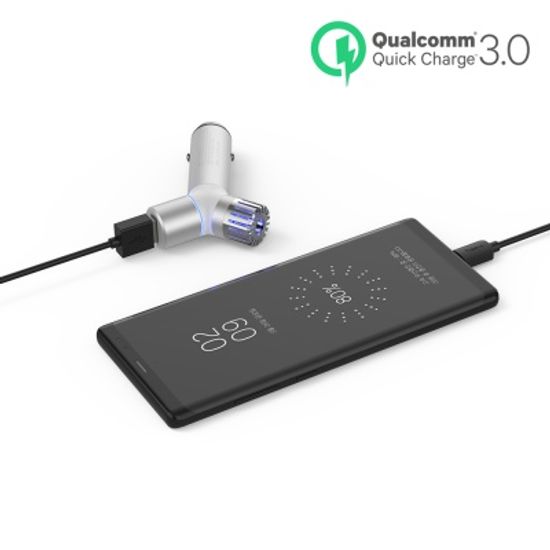 오로라 차량용 공기청정 충전기 QCC-IQC30