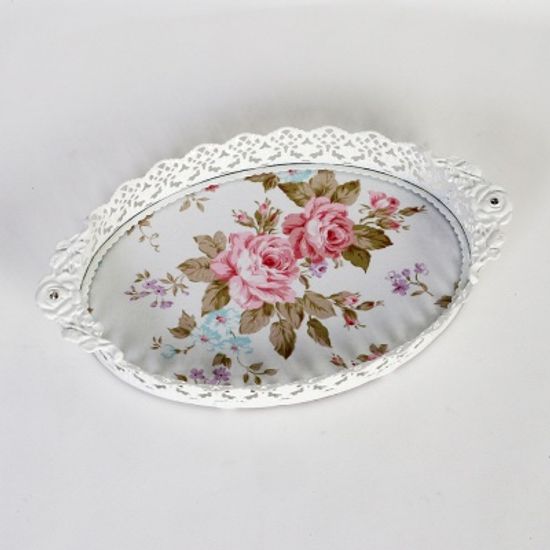 엔틱메탈 빈티지 장미 메이크업 트레이 스몰-4색상