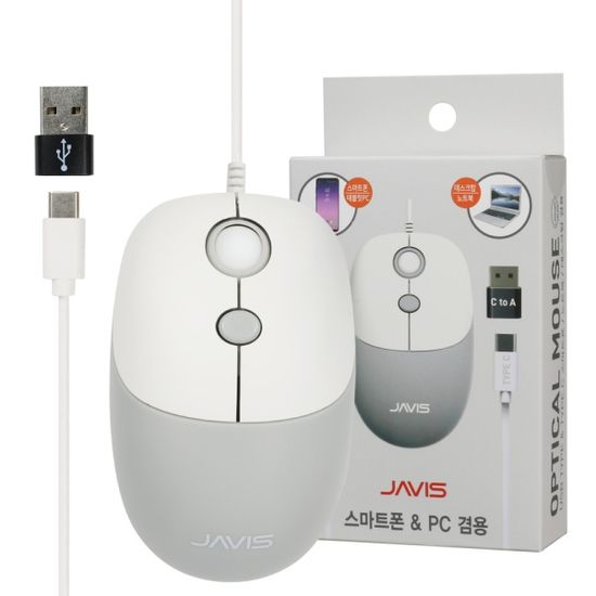 스마트폰 유선 마우스 C타입 아이폰 태블릿 PC JV-M5
