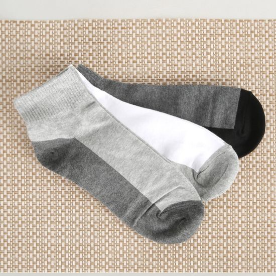 [쿠비카]언더 배색 남성 단목 양말 5족 CM-S404