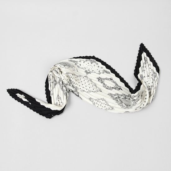 [베네]페이즐리 플리츠 스카프