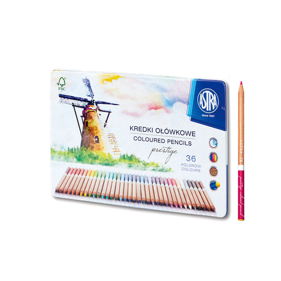 ASTRA 채색도구 프레스티지 색연필 (12색/24색/36색)