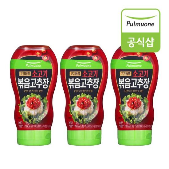 풀무원 고기듬뿍 소고기 볶음고추장(360g) x 3개