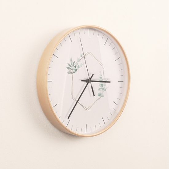 자작나무 무소음 인테리어 그린 벽시계 NET61B