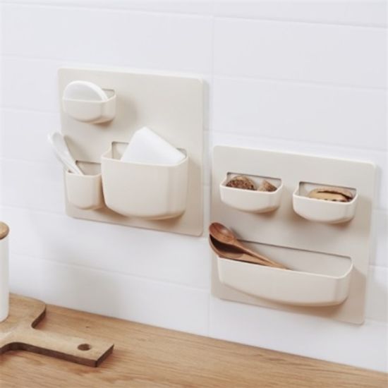 벽걸이 수납포켓 선반 소품정리함