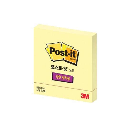 3M 포스트-잇 강한점착용 노트 SSN 654