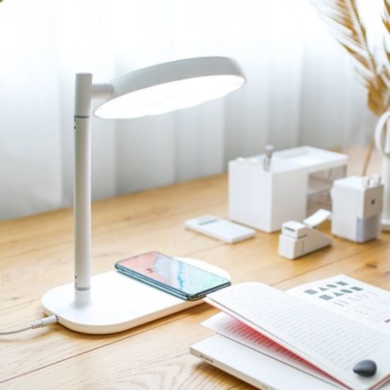 [무아스] 무선충전 LED 거울 멀티 무드등 2면 발광