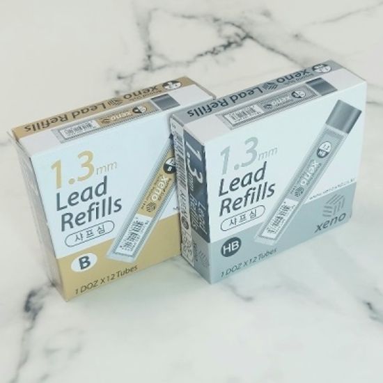 제노 XENO R&D JAPAN 1.3mm HB,B 샤프심 1다스(12통)