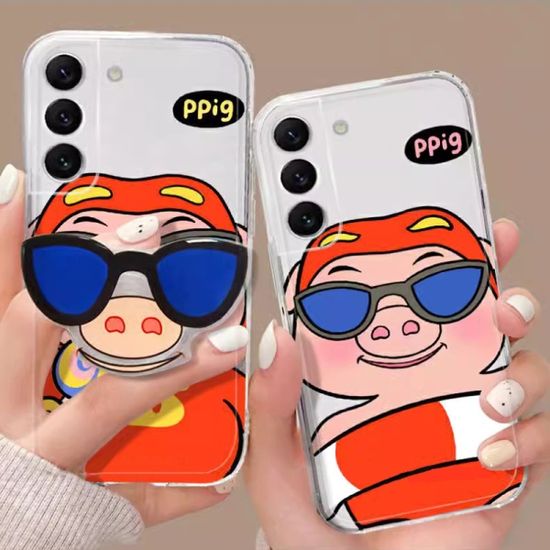 갤럭시 A시리즈 아기 돼지 선글라스 톡 그립 케이스