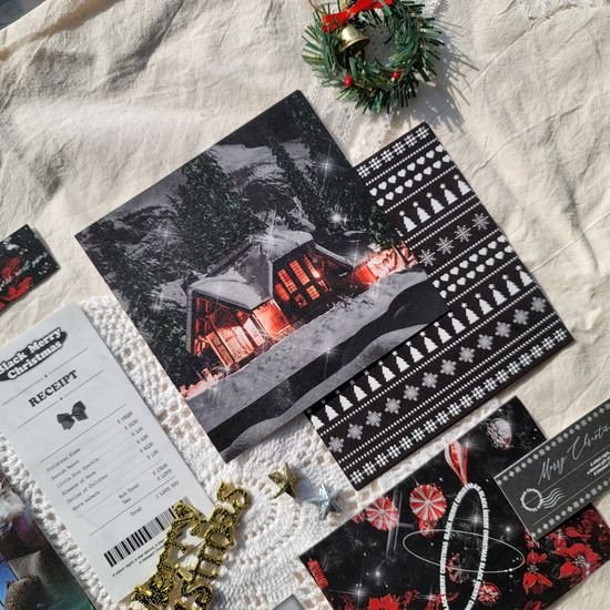 블랙크리스마스 데코페이퍼