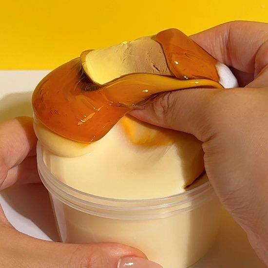 [젤시스] 커스터드 푸딩 슬라임 / 쫀득말랑 점토섞기 