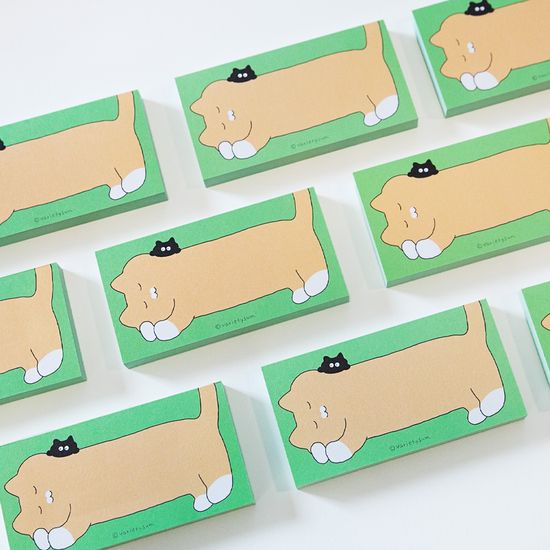 [버숨] 길쭉 떡메모지 치즈