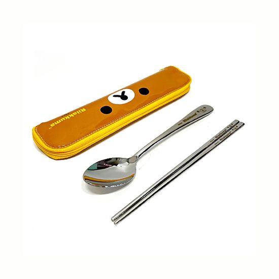 리락쿠마 얼굴 슬림 스텐수저세트(H64964)