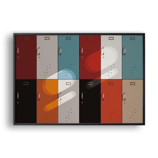 캐비넷들 / 일러스트 액자