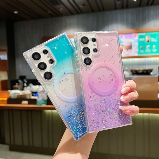 갤럭시 S23 S22 맥세이프 그라데이션 글리터 케이스
