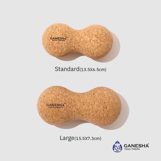 [가네샤요가프랍스] 코르크 마사지볼 듀얼 스탠다드