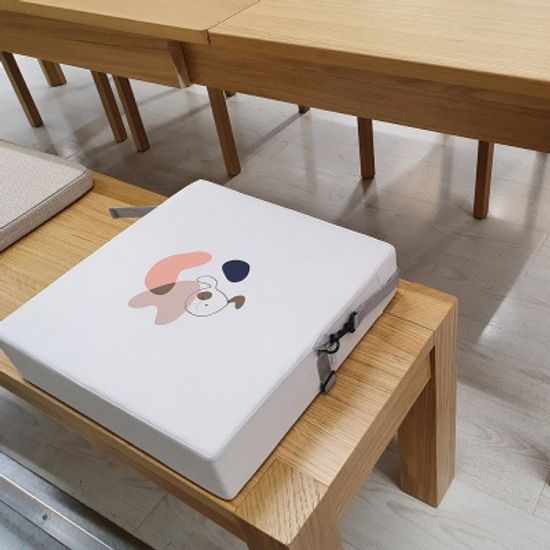 하쥬르 키높이 유아 어린이 의자 방석 - 강아지