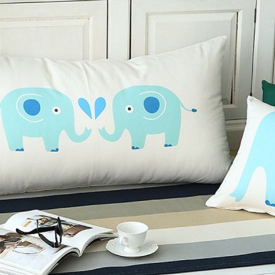 자체제작 코끼리 헤드쿠션 / 솜포함