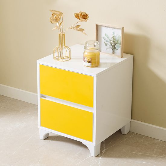 보키 협탁 침대 옆 2단 서랍장