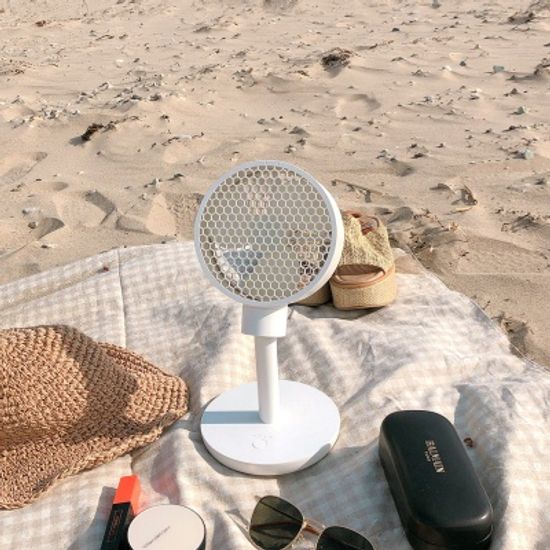 [쿨린] 허니콤 팬 탁상형 선풍기 6인치 화이트