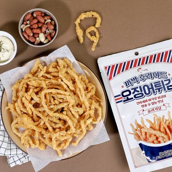 [1+1] 까박 후라이드 오징어 튀김 스낵 안주 50g(2봉)