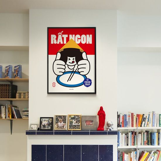 맛있어요 베트남 M 디자인 포스터 동남아 식당