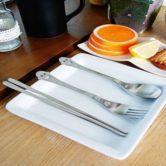 스마일 어린이 수저세트 숟가락 젓가락 포크(W475698)