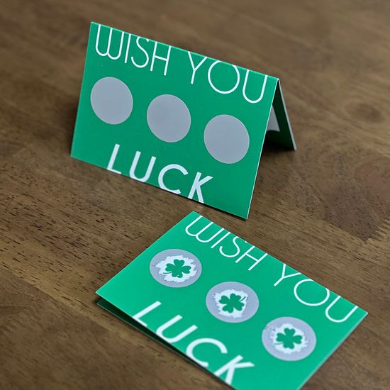 LUCKY SCRATCH CARD 럭키 스크래치 카드 편지지
