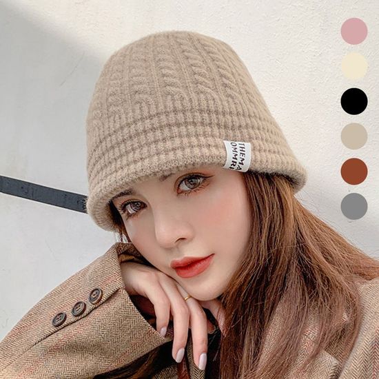 이거다이거-507-여성꽈배기니트버킷햇(WBB39D1)