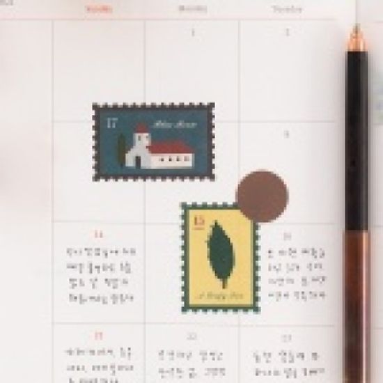 애프터글로우 우표 스티커팩
