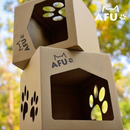 AFU 스크래쳐 고양이 숨숨집 스크래처 
