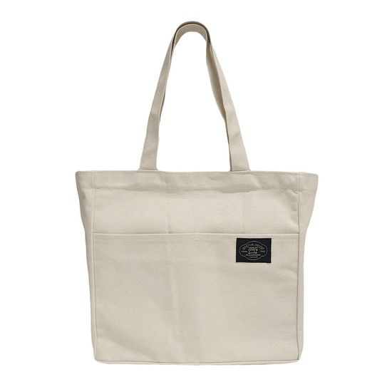 더블포켓 무지 데일리 숄더 에코백 3color (WC6A832)