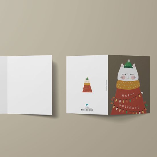 크리스마스카드 HAPPY HOLIDAYS (CAT) 신상카드
