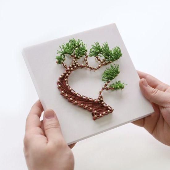 꼬마 소나무 스트링아트 만들기 패키지 DIY