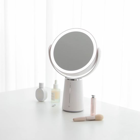 무아스 360도 회전 듀얼 5X 무선 LED 거울 조명거울