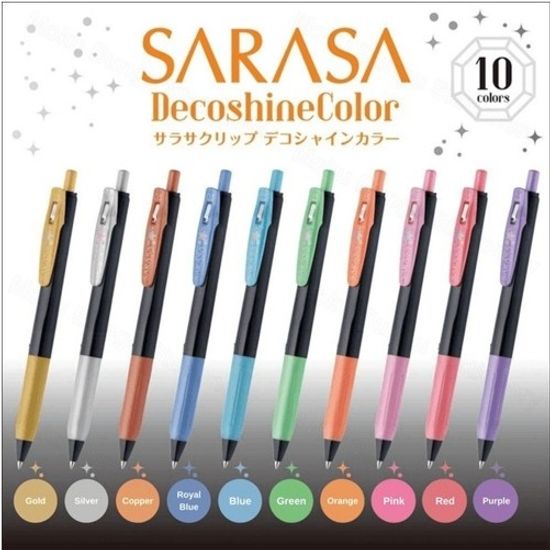 [ZEBRA]데코샤인 SARASA0.5mm(10컬러)/JJ15-10C-SH-N