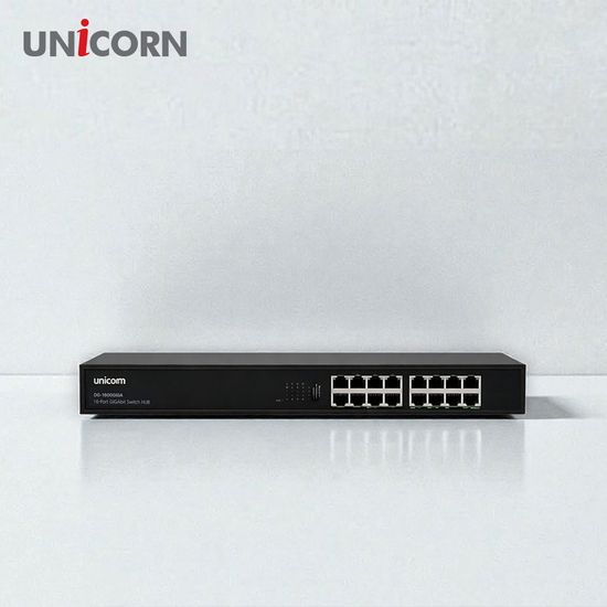 유니콘 16포트 기가 스위칭허브 인터넷허브 랜선스위