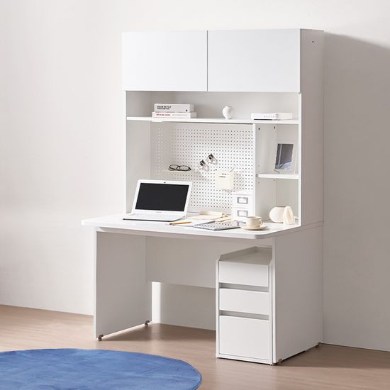 (특가) 클레버 책상 풀세트 1200+서랍장 타공판포함