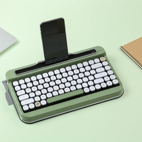 페나 키보드-타자기 컨셉 블루투스무선(화이트 다이아)