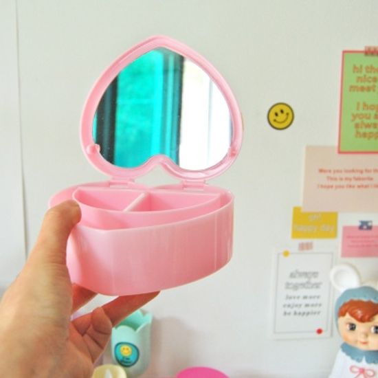 2단 하트 보석함(2컬러)