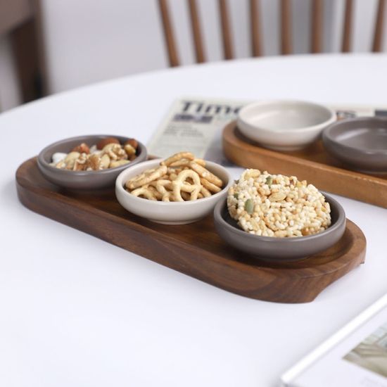 마음 소스볼 타원 트레이 포함 세트 4p 2color 택1